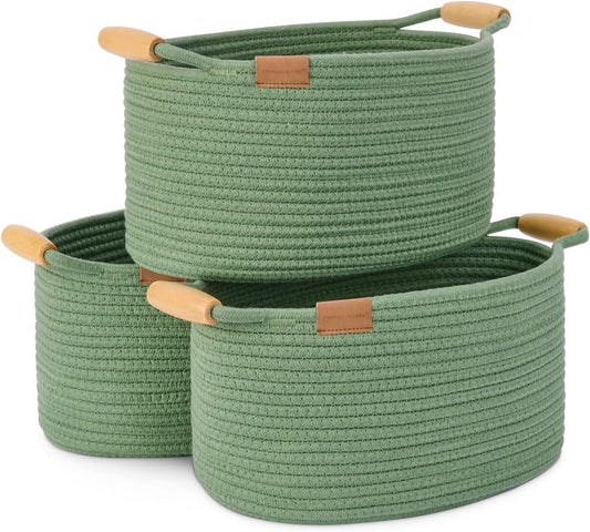 13 inch Cotton Rope Woven Basket for Organizing