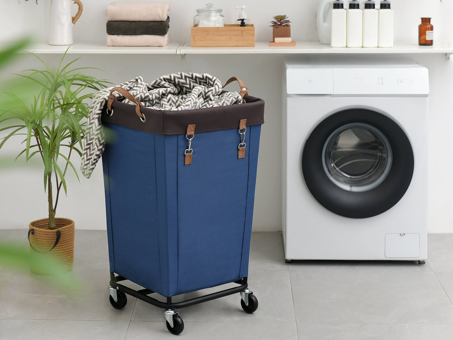 Laundry Basket with Wheels, 1 Pack
